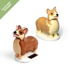KIKKERLAND Elroy The Royal Corgi - Solar Powered - No More Changing Batteries