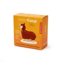 KIKKERLAND Elroy The Royal Corgi - Solar Powered - No More Changing Batteries -Kikkerland 1603 pkg new2
