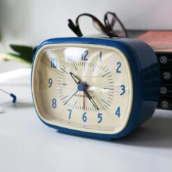KIKKERLAND Retro Alarm Clock + Blue