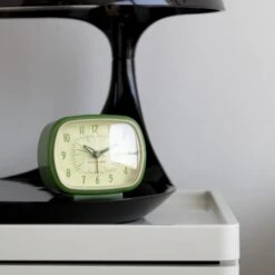 KIKKERLAND Retro Alarm Clock + Green