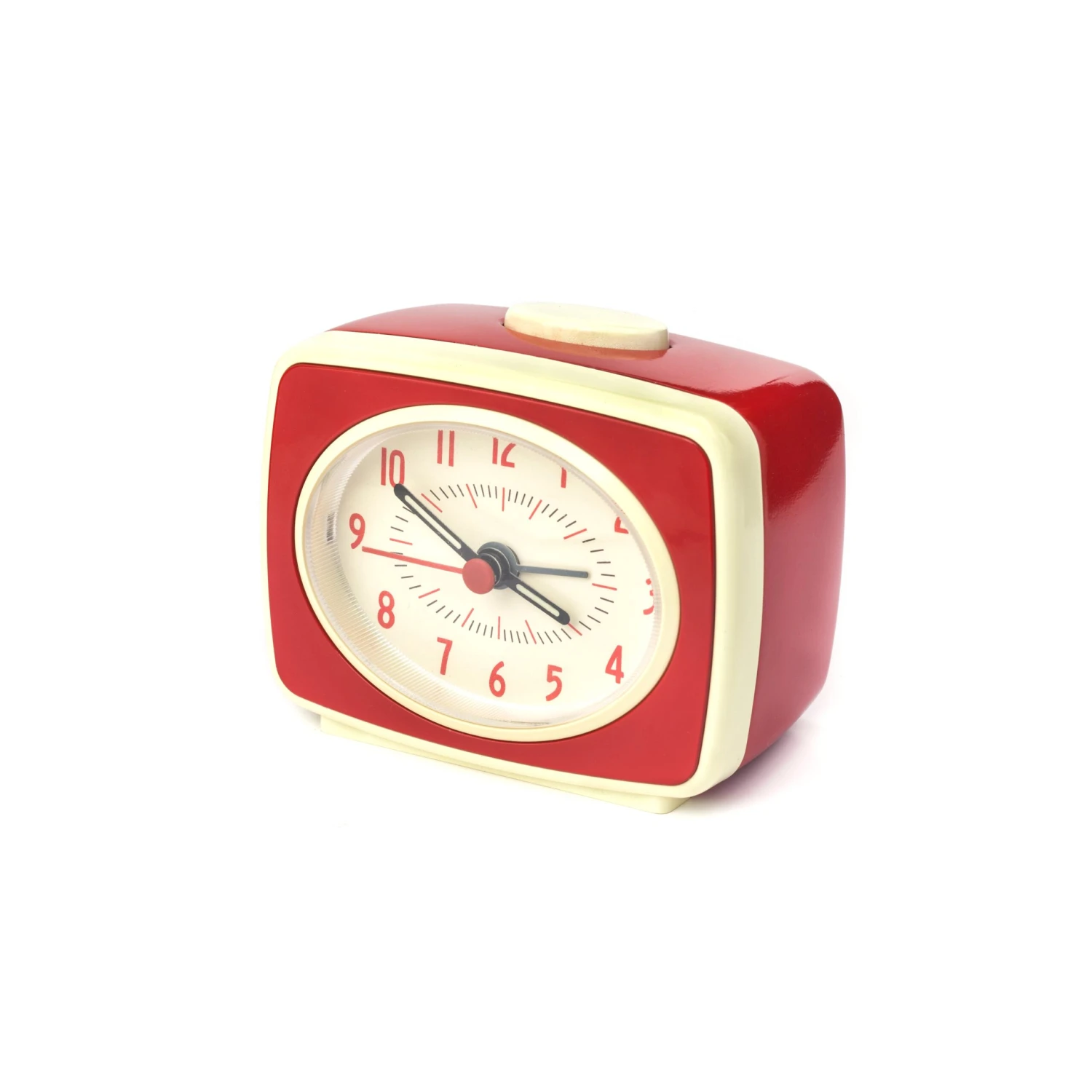 KIKKERLAND Classic Alarm Clock - Red 4 KIKKERLAND Classic Alarm Clock - Red - Image 2