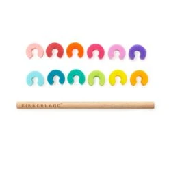 KIKKERLAND Rainbow Drink Markers -Kikkerland BA86 Wine Markers WB 3