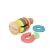 KIKKERLAND Rainbow Wine Rings + Stopper -Kikkerland BA91 WB 1