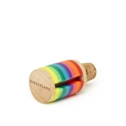 KIKKERLAND Rainbow Wine Rings + Stopper -Kikkerland BA91 WB 2