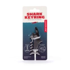 Kikkerland Shark Key Ring -Kikkerland BA93 pkg 1