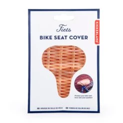KIKKERLAND Wicker Bike Seat Cover 9 KIKKERLAND Wicker Bike Seat Cover -Kikkerland BB63 PKG