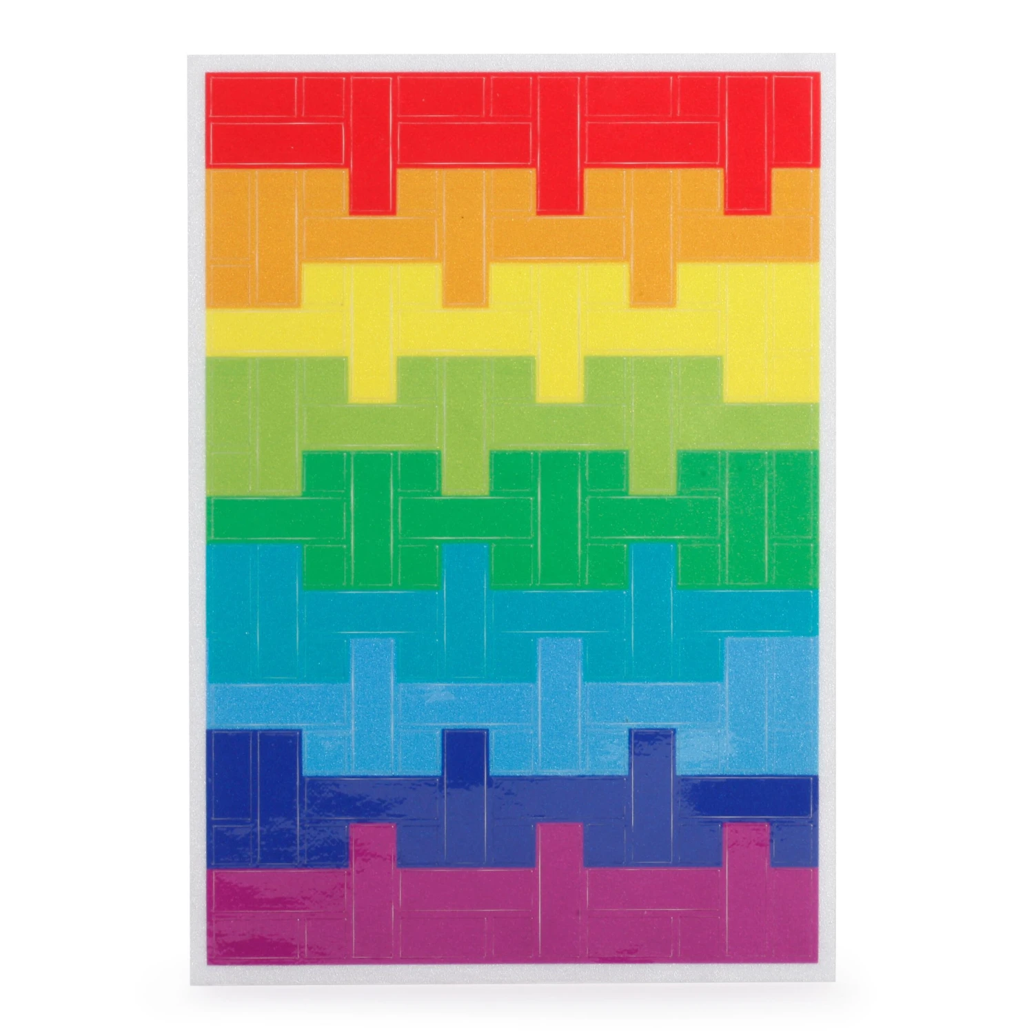 KIKKERLAND Rainbow Blocks Reflect Bike Stickers 5 KIKKERLAND Rainbow Blocks Reflect Bike Stickers - Image 3