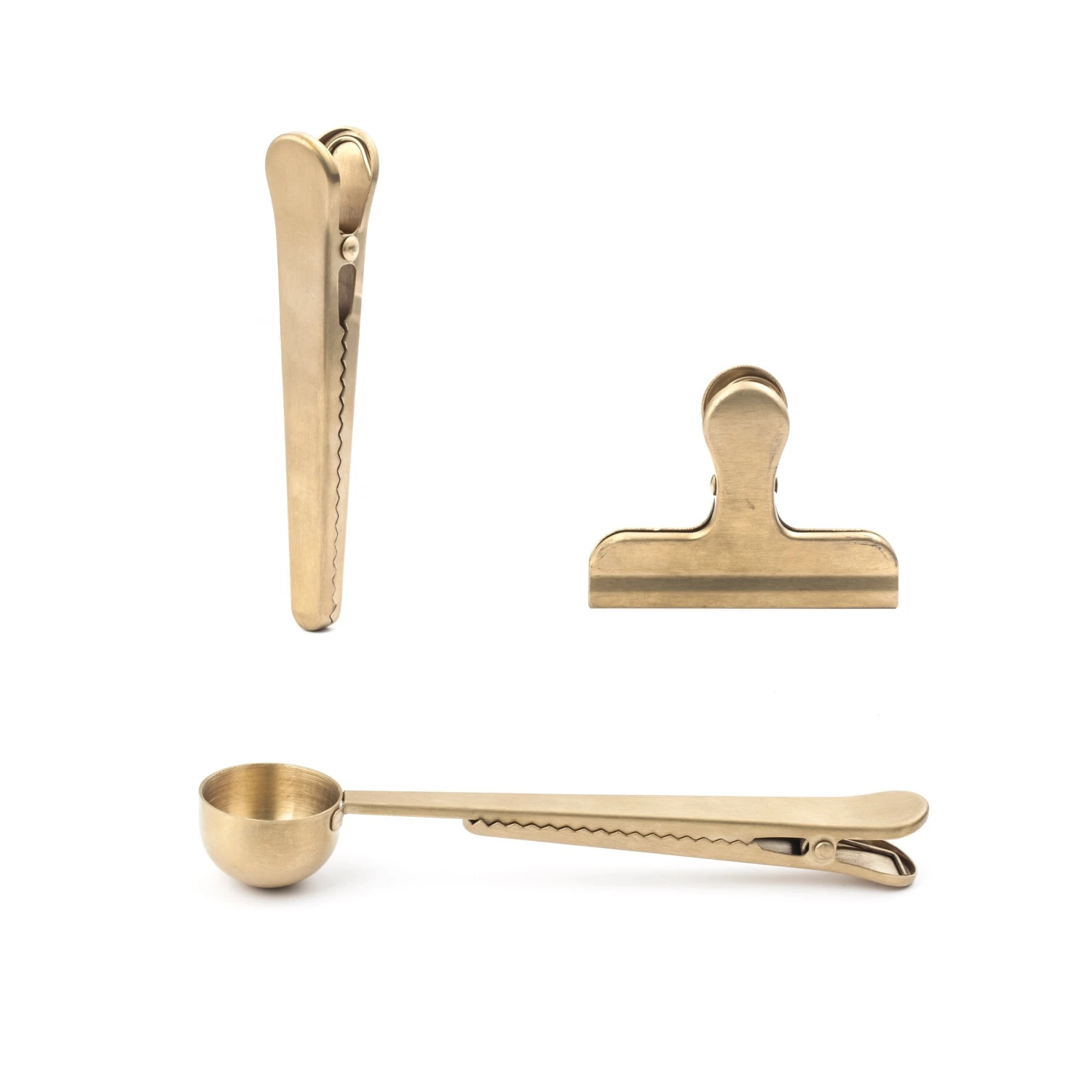 KIKKERLAND Brass Clip Set 4 KIKKERLAND Brass Clip Set - Image 2