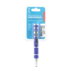KIKKERLAND PRECISION 8-IN-1 SCREWDRIVER ASSORTED -Kikkerland CD34 A Precision 8 in 1 Screwdriver PKG