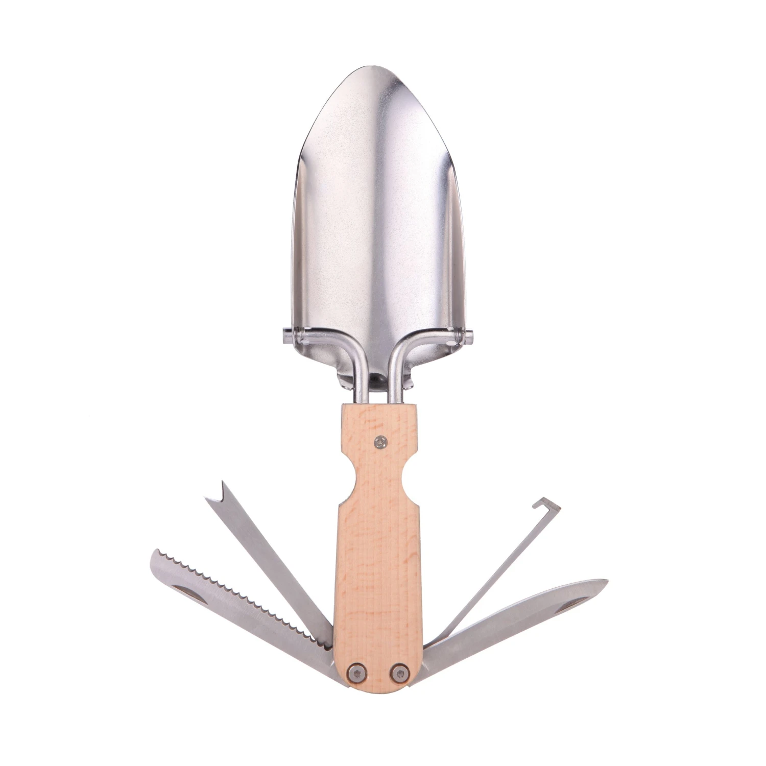 KIKKERLAND Pocket Trowel Multi Tool - Beechwood And Stainless Steel - Garden Tool 5 KIKKERLAND Pocket Trowel Multi Tool - Beechwood And Stainless Steel - Garden Tool - Image 3