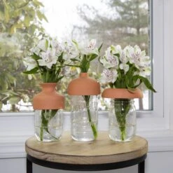KIKKERLAND Terracotta Vase Collars