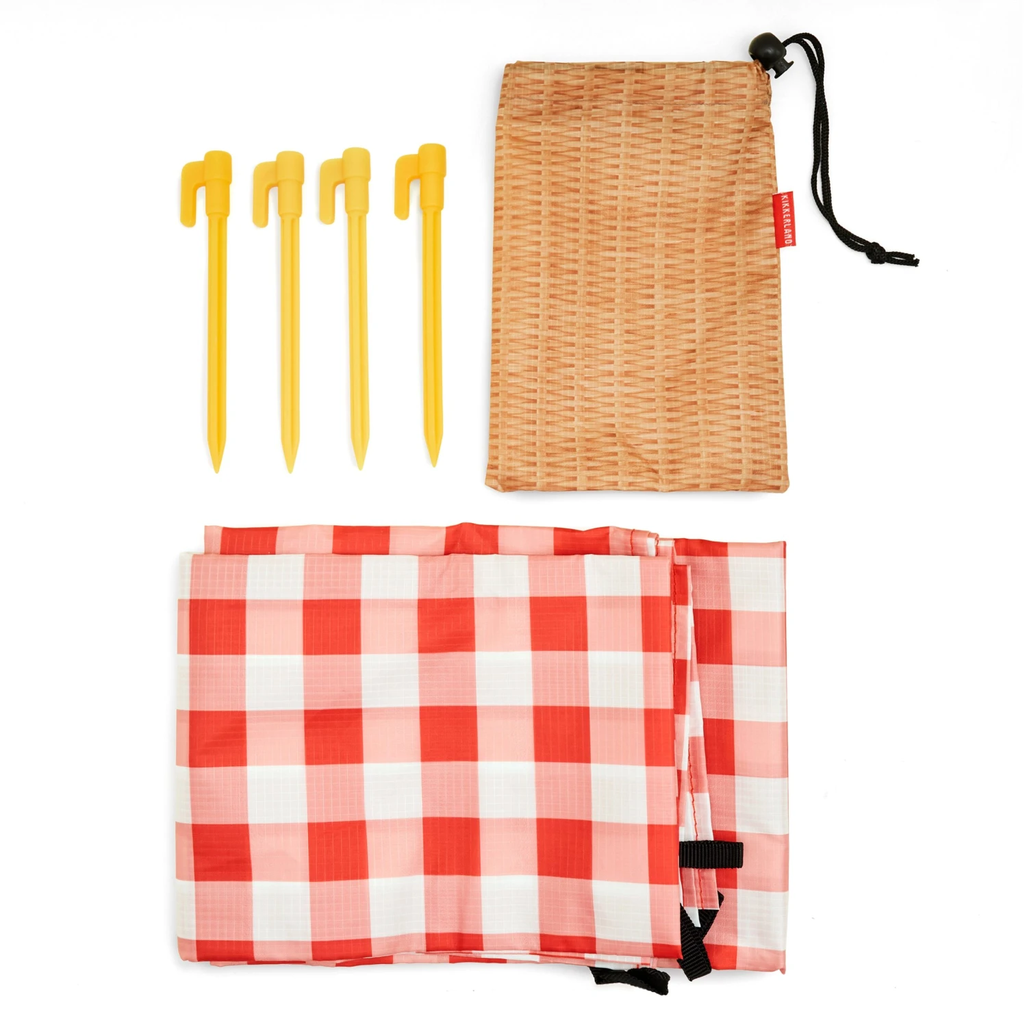 KIKKERLAND Gingham Picnic Blanket 2 KIKKERLAND Gingham Picnic Blanket