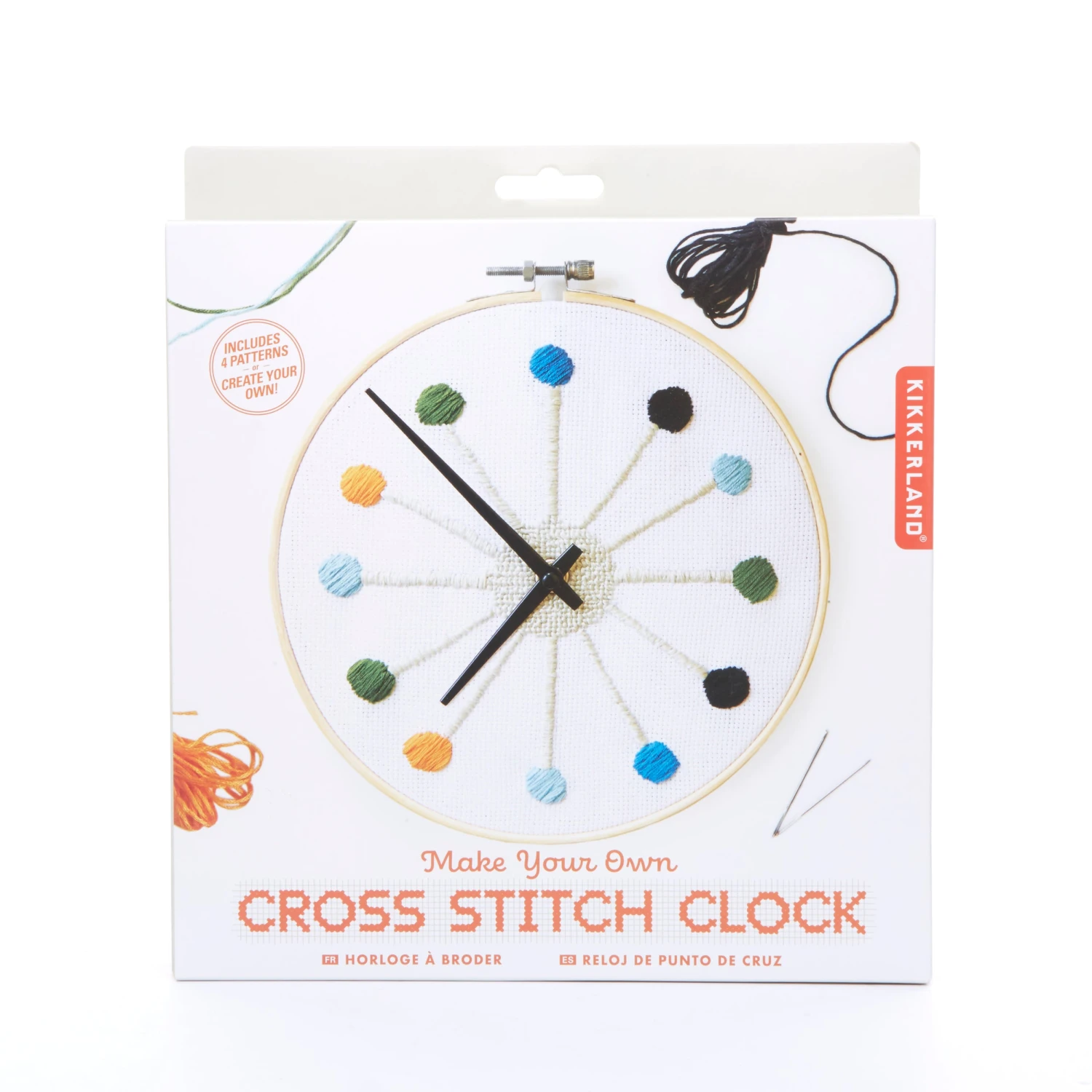 KIKKERLAND Cross Stitch Clock 6 KIKKERLAND Cross Stitch Clock - Image 4
