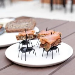 KIKKERLAND Party Picks Ants Set Of 20 -Kikkerland CU125 Ant Food Picks ACTION 8554