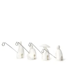 KIKKERLAND Tea Holder Fisherman Set Of 4 -Kikkerland CU127 Jiang Taigong Tea Bag Holders UPDATE 3Q