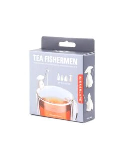 KIKKERLAND Tea Holder Fisherman Set Of 4 -Kikkerland CU127 PKG