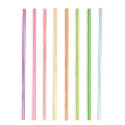 KIKKERLAND Rainbow Reusable Straws 8 Inch