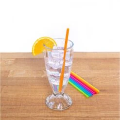 KIKKERLAND 8 Inch Bright Color Reusable Straw -Kikkerland CU266 8BrightColorReusableStraws action 79282608 c34f 4e89 91d2 855b59af0065