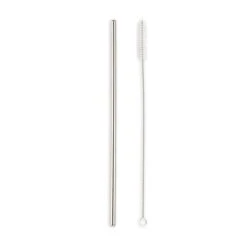 KIKKERLAND Stainless Steel Straws S/10