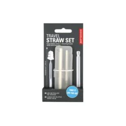 KIKKERLAND Travel Straw Set -Kikkerland CU269 PKG