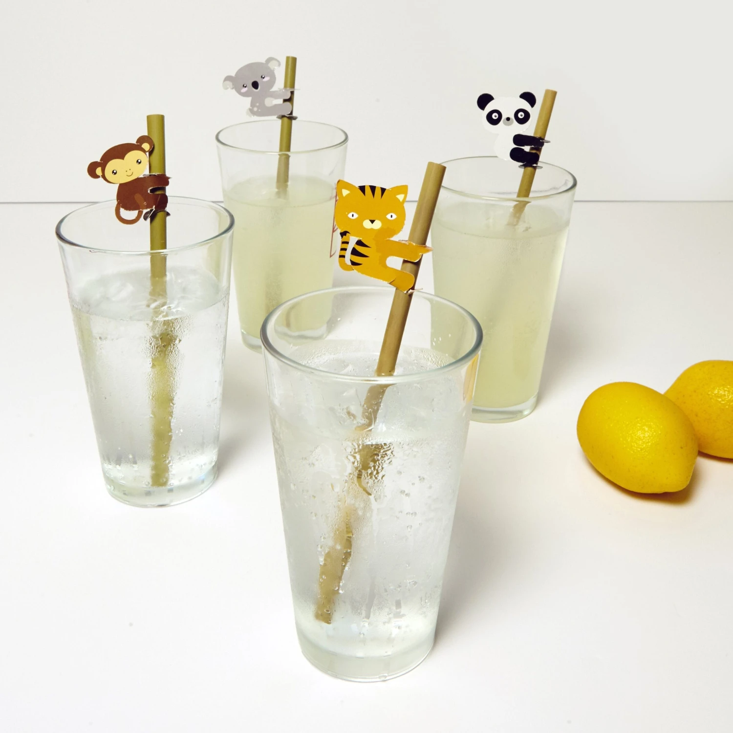 KIKKERLAND Animal Bamboo Straws 4 KIKKERLAND Animal Bamboo Straws - Image 2