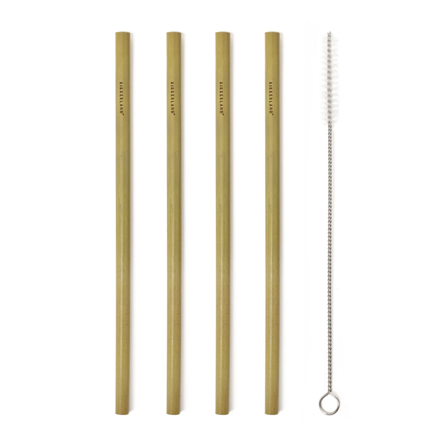 KIKKERLAND Natural Bamboo Straws 4 KIKKERLAND Natural Bamboo Straws - Image 2