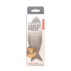KIKKERLAND Fish Garlic Press -Kikkerland CU281 pkg 1