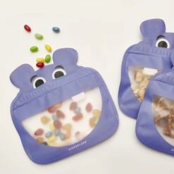 KIKKERLAND Hippo Zip Bag S/3