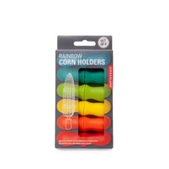 KIKKERLAND RAINBOW CORN HOLDERS S/6 -Kikkerland CU304 CornHoldersS12