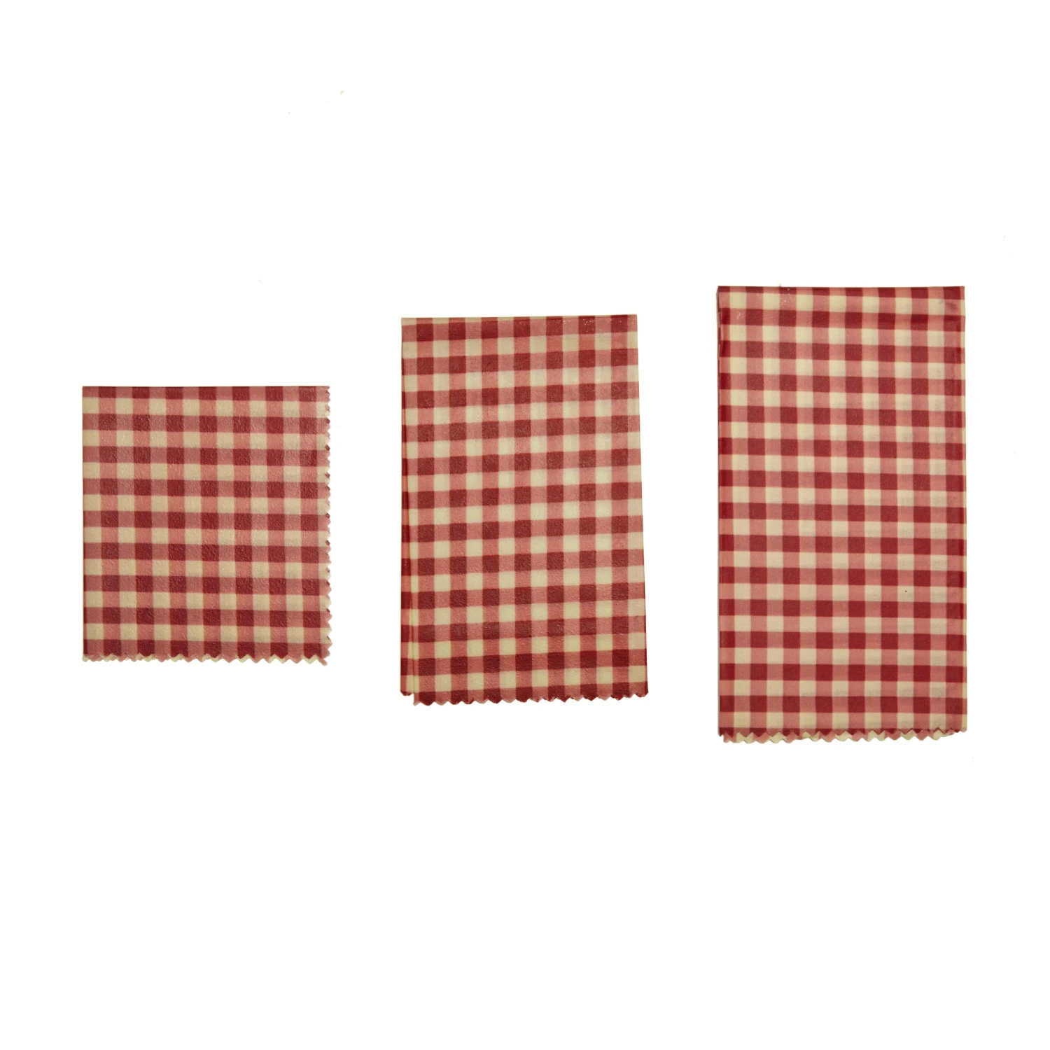 KIKKERLAND Reusable Beeswax Wraps Gingham 3 KIKKERLAND Reusable Beeswax Wraps Gingham