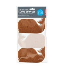 KIKKERLAND Whale Scrub Sponges -Kikkerland CU327 3