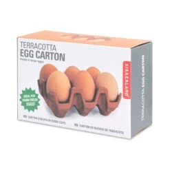 KIKKERLAND Terracotta Egg Holder 7 KIKKERLAND Terracotta Egg Holder -Kikkerland CU332 01