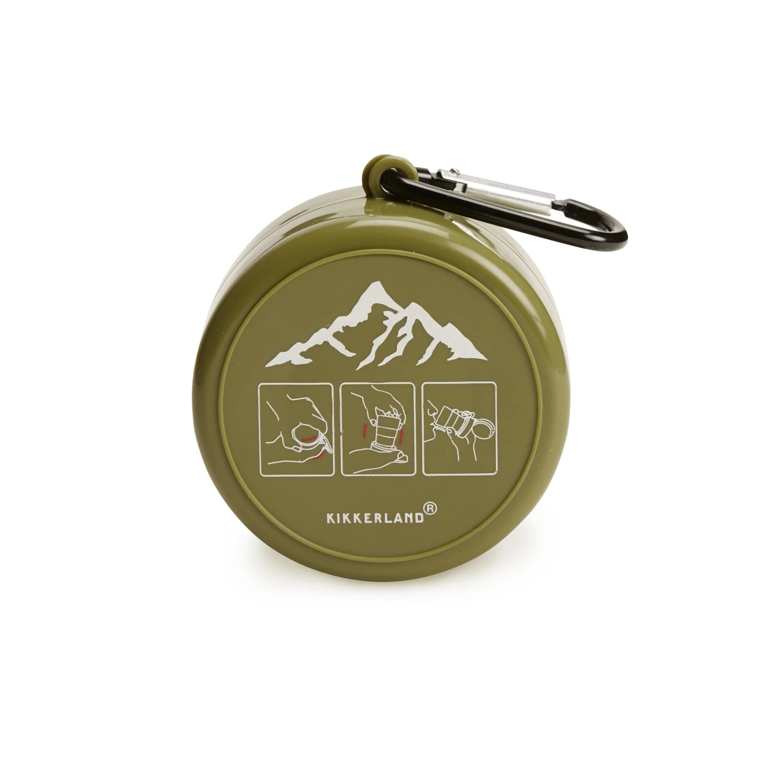 KIKKERLAND Collapsible Tumbler With Pill Compartment 3 KIKKERLAND Collapsible Tumbler With Pill Compartment