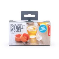 KIKKERLAND Basketball Ice Ball Molds -Kikkerland CU342 pkg