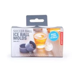 KIKKERLAND FootBall Ice Ball Molds -Kikkerland CU343 pkg