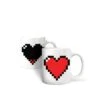 KIKKERLAND Morph Coffee Mug Heart -Kikkerland CU44 MM PIXEL HEART