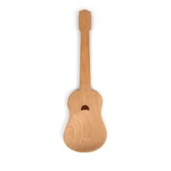 KIKKERLAND Beech Wood + Rockin Guitar Salad Servers -Kikkerland CU64 AcousticGuitar top front