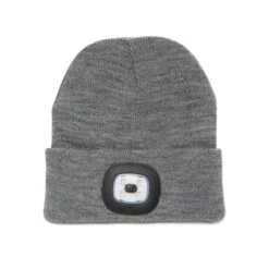 KIKKERLAND Grey Light Up Beanie