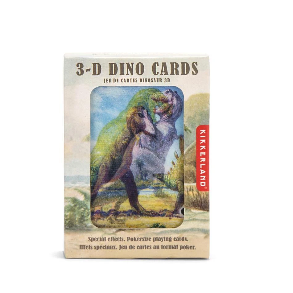 KIKKERLAND 3D Playing Cards - Dinosaurs 5 KIKKERLAND 3D Playing Cards - Dinosaurs - Image 3