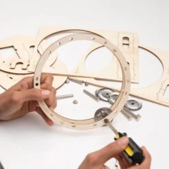 KIKKERLAND Make Your Own Tambourine - Do It Yourself Kit -Kikkerland GG158 DIYTambourine action 2 e24672dd bf13 47ad b9a8 2fd07ef146af