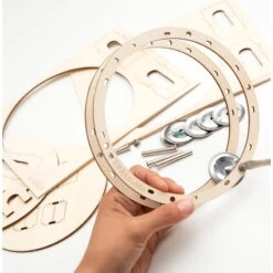 KIKKERLAND Make Your Own Tambourine - Do It Yourself Kit -Kikkerland GG158 DIYTambourine action 3