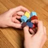 KIKKERLAND Fidget Elasti Cube 3D Wooden Puzzle