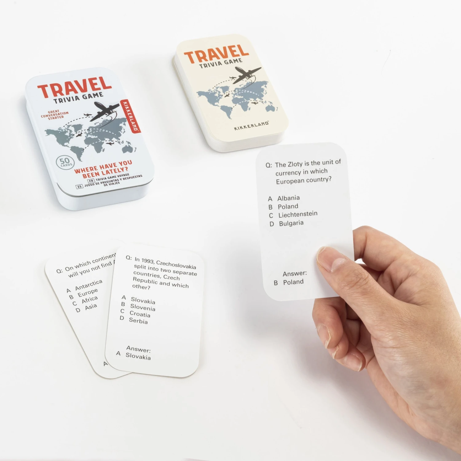 KIKKERLAND Travel Trivia Game 3 KIKKERLAND Travel Trivia Game