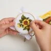 KIKKERLAND Mini Cross Stitch Embroidery Kit - Sunflower -Kikkerland GG228