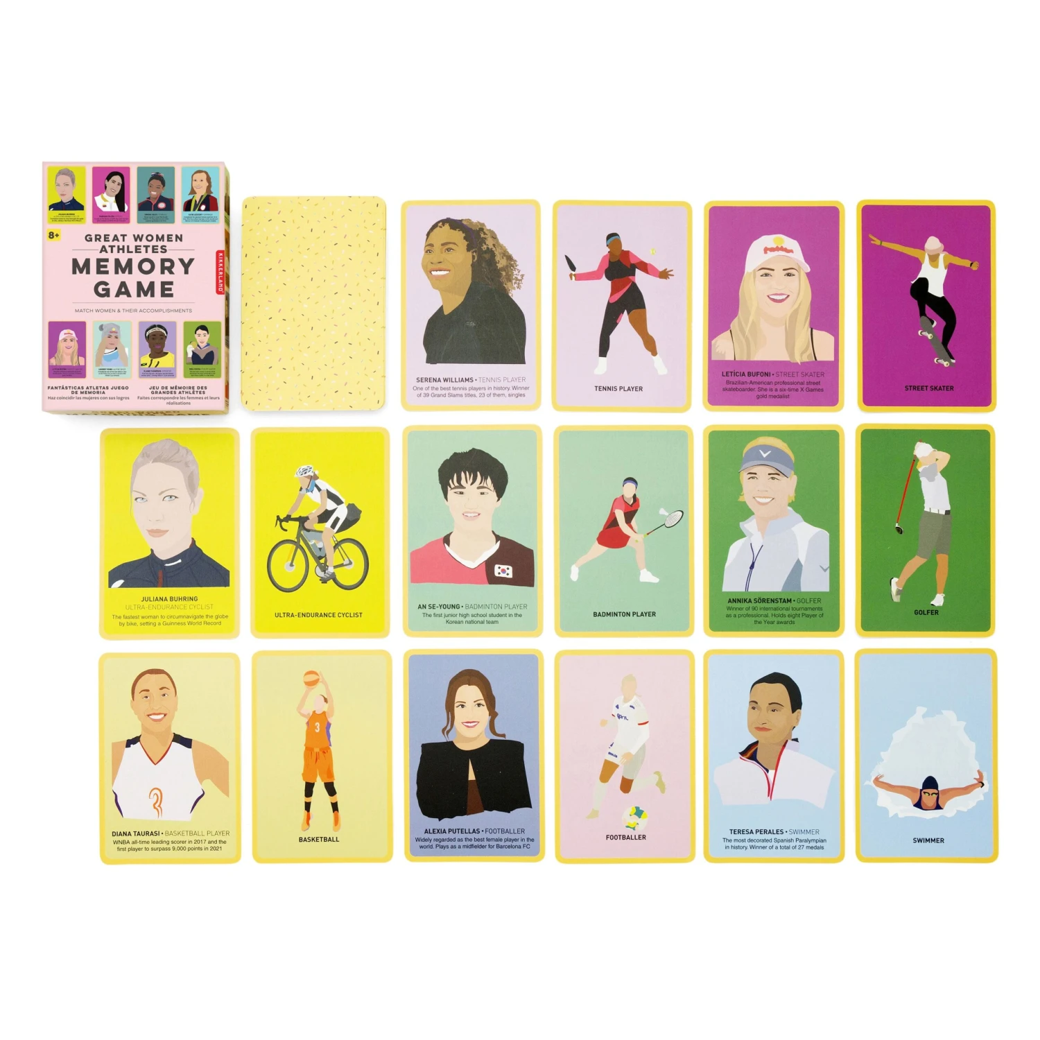 KIKKERLAND Great Women Athletes Matching Game 5 KIKKERLAND Great Women Athletes Matching Game - Image 3