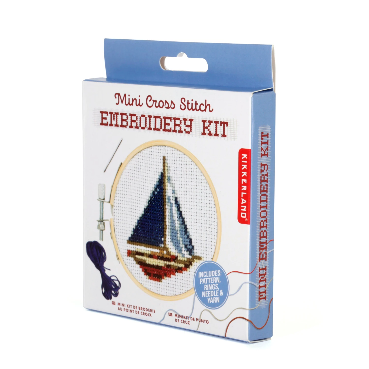 KIKKERLAND MiniCrossStitch Embroidery Sailboat 5 KIKKERLAND MiniCrossStitch Embroidery Sailboat - Image 3