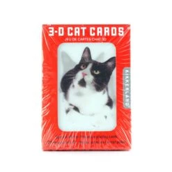 KIKKERLAND Playing Cards Cats 3D