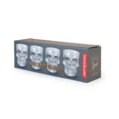 KIKKERLAND Shot Glass + Skull -Kikkerland GL06 pkg1 new