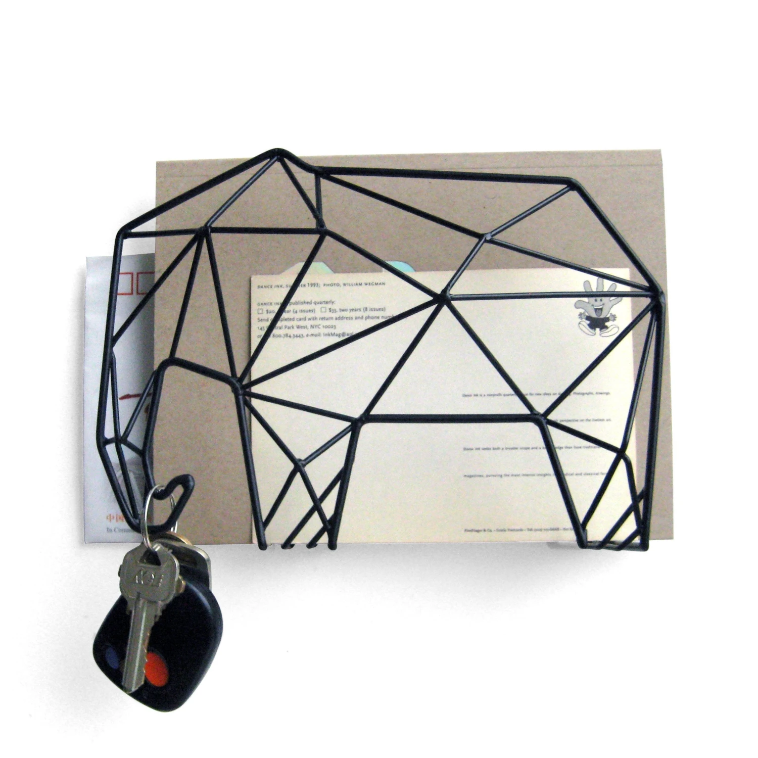 KIKKERLAND Letter Organizer Elephant + Key Holder 4 KIKKERLAND Letter Organizer Elephant + Key Holder - Image 2