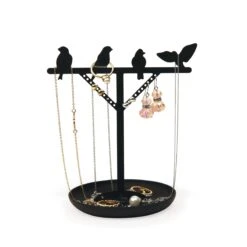 KIKKERLAND Jewelry Stand + Bird